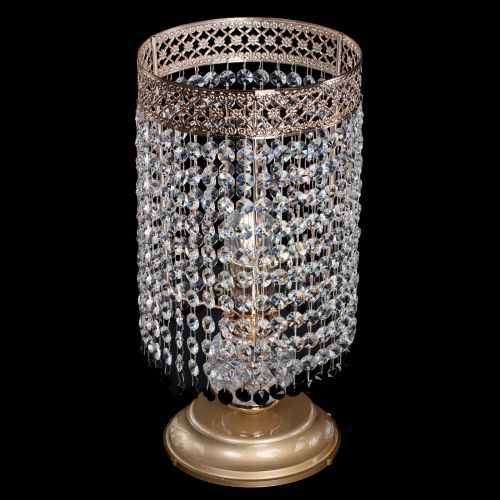 Настольная лампа Венеция оптикон №1 черная в Новокузнецке Гусь Хрустальный