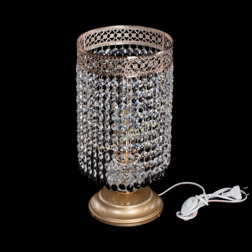 Настольная лампа Венеция оптикон №1 черная в Новокузнецке Гусь Хрустальный