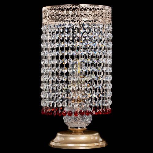 Настольная лампа Венеция оптикон №1 красная в Новокузнецке Гусь Хрустальный