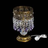 Настольная лампа Восток с пластинками под бронзу Фиолетовая в Новокузнецке Настольная лампа Восток с пластинками под бронзу Фиолетовая в Новокузнецке