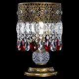 Настольная лампа Восток с пластинками под бронзу Красная в Новокузнецке