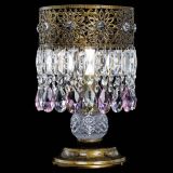 Настольная лампа Восток с пластинками под бронзу Розовая в Новокузнецке