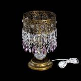 Настольная лампа Восток с пластинками под бронзу Розовая в Новокузнецке