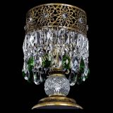 Настольная лампа Восток с пластинками под бронзу Зеленая в Новокузнецке