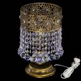 Настольная лампа Восток с шарами под бронзу Фиолетовая в Новокузнецке