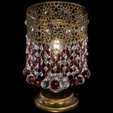 Настольная лампа Восток с шарами под бронзу Красная в Новокузнецке