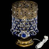 Настольная лампа Восток с шарами под бронзу Синяя в Новокузнецке