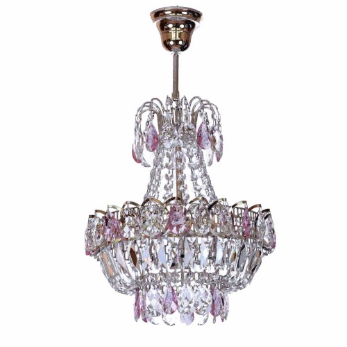 Люстра Натали малая цветная в Новокузнецке Гусь Хрустальный