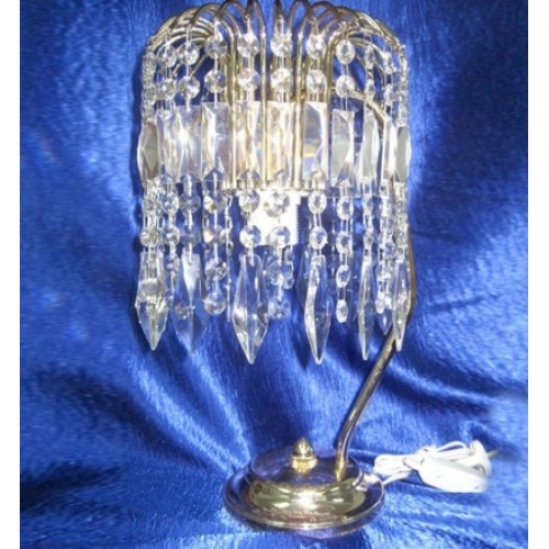 Лампа настольная Каскад Перо пласт в Новокузнецке Гусь Хрустальный