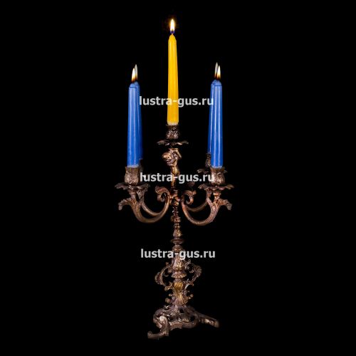 Подсвечник Изабелла ангел 5 свечей в Новокузнецке Гусь Хрустальный