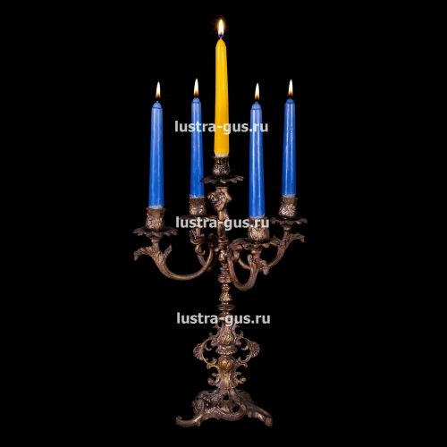 Подсвечник Изабелла ангел 5 свечей в Новокузнецке Гусь Хрустальный