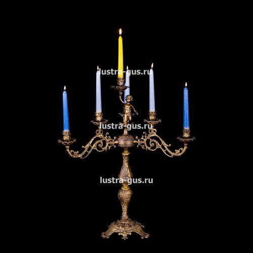 Подсвечник Изабелла ангел 7 свечей в Новокузнецке Гусь Хрустальный