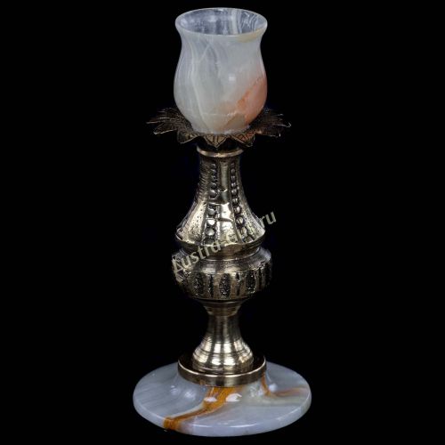 Подсвечник бронзовый Оникс №1 в Новокузнецке Подсвечник бронзовый Оникс №1 в Новокузнецке