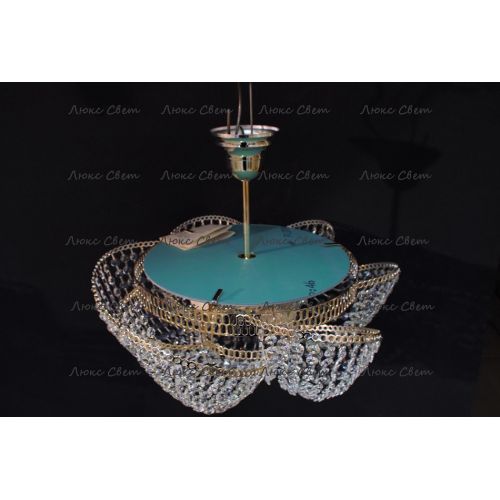 Люстра Космос 3 лампы с подвесом в Новокузнецке Гусь Хрустальный