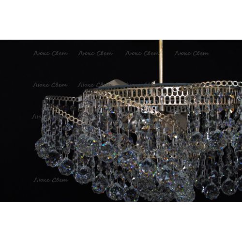 Люстра Космос 3 лампы с подвесом шар в Новокузнецке Гусь Хрустальный