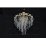 Люстра Капель Лепесток обтикон подвесная (собрана под конус) в Новокузнецке