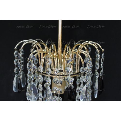 Люстра Зима журавлик черная в Новокузнецке Гусь Хрустальный