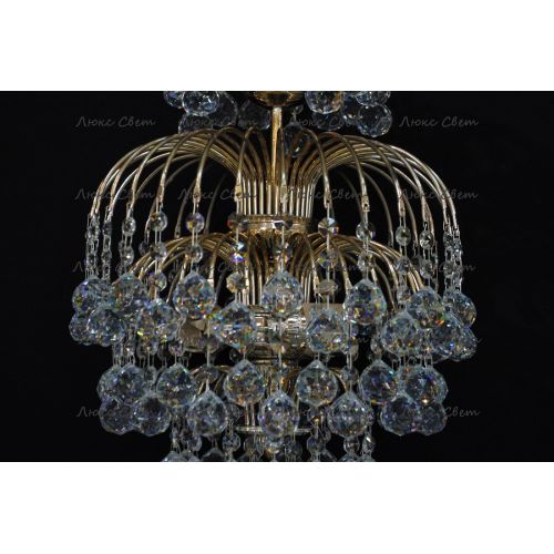 Люстра Хрустальные брызги с подвесом шар 30 мм в Новокузнецке Гусь Хрустальный