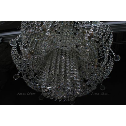 Люстра Ромашка Ольга шар 30 мм подвесная в Новокузнецке Гусь Хрустальный