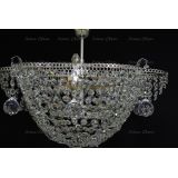 Люстра Ромашка подсолнух подвесная, цвет фурнитуры: серебро, Люстры Гусь Хрустальный Люстра Ромашка подсолнух подвесная, цвет фурнитуры: серебро, Люстры Гусь Хрустальный