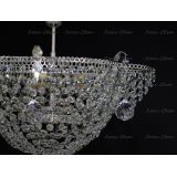 Люстра Ромашка подсолнух подвесная, цвет фурнитуры: серебро, Люстры Гусь Хрустальный Люстра Ромашка подсолнух подвесная, цвет фурнитуры: серебро, Люстры Гусь Хрустальный