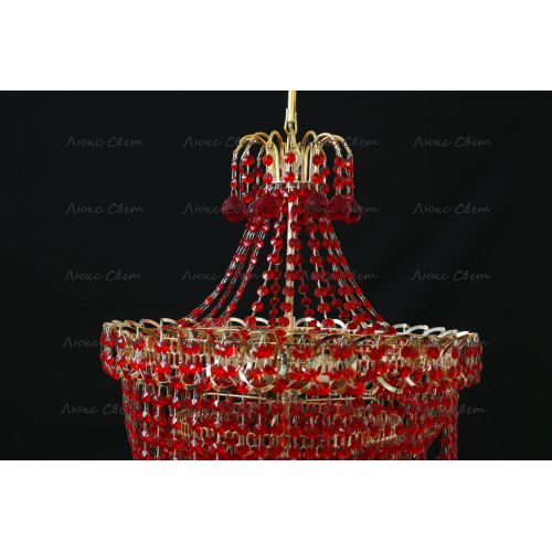 Люстра Натали Софья красная  в Новокузнецке Гусь Хрустальный