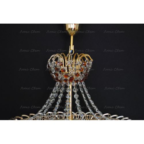 Люстра Натали Роза чайная в Новокузнецке Гусь Хрустальный