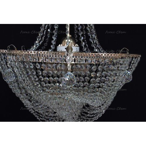 Люстра Ромашка Василиса № 1 с подвесом в Новокузнецке Гусь Хрустальный