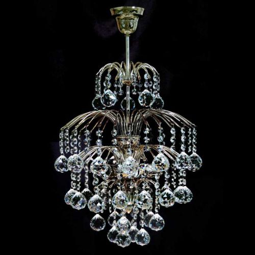 Люстра Хрустальные Брызги с подвесом шар 40 в Новокузнецке Гусь Хрустальный