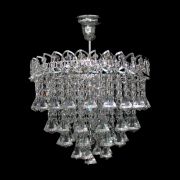 Люстра Капель лепесток с подвесом конус 40 мм