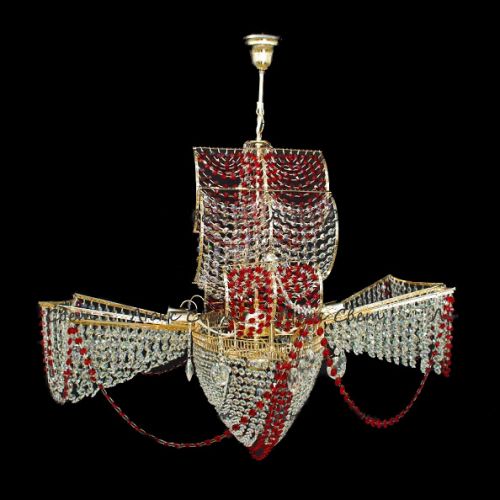 Люстра Летучий Голландец красный в Новокузнецке Люстра Летучий Голландец красный в Новокузнецке
