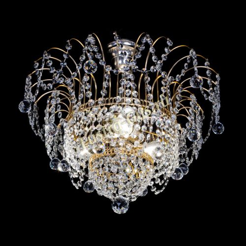 Люстра Агата №2 - 3 лампы в Новокузнецке Гусь Хрустальный