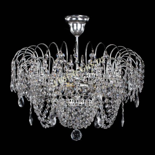 Люстра Агата № 2 - 4 лампы в Новокузнецке Гусь Хрустальный