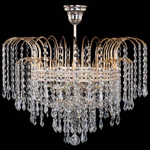 Люстра Агата №3 - 4 лампы в Новокузнецке Гусь Хрустальный