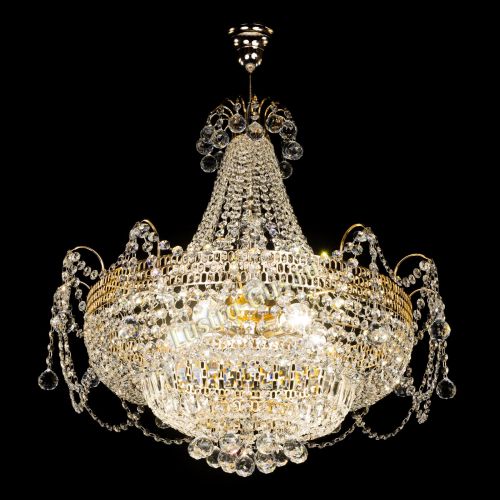 Люстра Агата большая в Новокузнецке Гусь Хрустальный