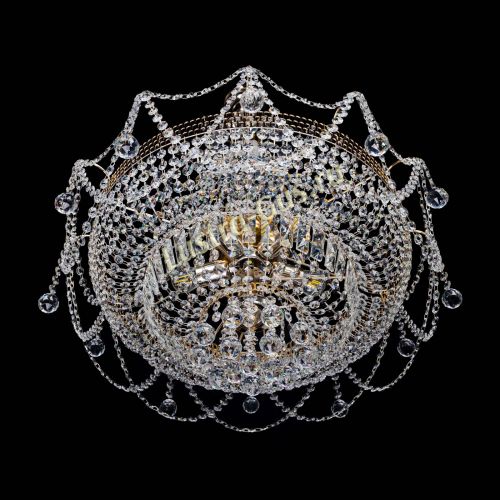 Люстра Агата большая в Новокузнецке Гусь Хрустальный