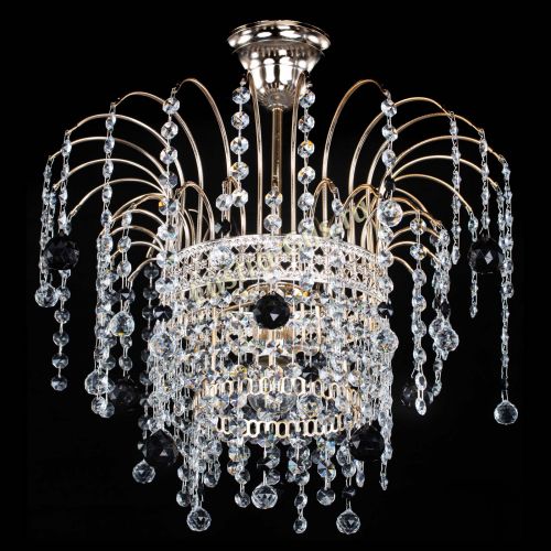 Люстра Агата Венеция №1 черная в Новокузнецке Гусь Хрустальный