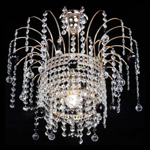 Люстра Агата Венеция №1 черная в Новокузнецке Гусь Хрустальный