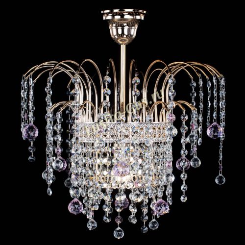 Люстра Агата Венеция №1 розовая в Новокузнецке Гусь Хрустальный