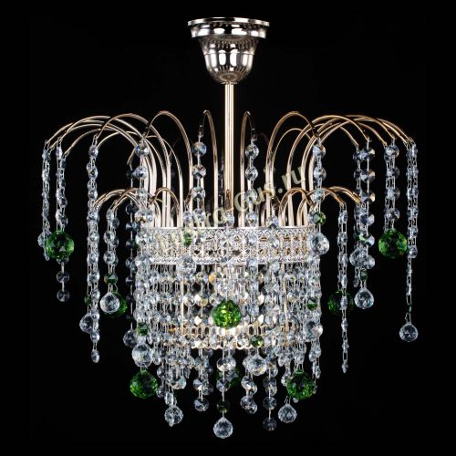 Люстра Агата Венеция №1 зеленая в Новокузнецке Гусь Хрустальный