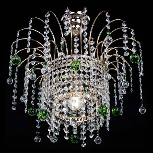 Люстра Агата Венеция №1 зеленая в Новокузнецке Гусь Хрустальный
