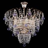 Люстра Агата Венеция №2 - 3 лампы фиолетовая в Новокузнецке