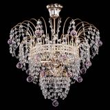 Люстра Агата Венеция №2 - 3 лампы розовая в Новокузнецке