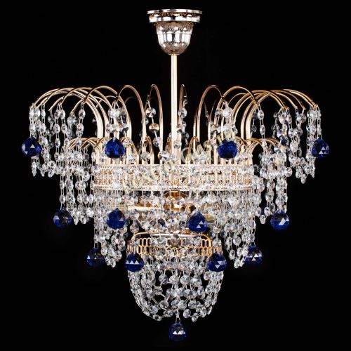 Люстра Агата Венеция №2 - 3 лампы синяя в Новокузнецке Люстра Агата Венеция №2 - 3 лампы синяя в Новокузнецке