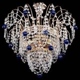 Люстра Агата Венеция №2 - 3 лампы синяя в Новокузнецке Люстра Агата Венеция №2 - 3 лампы синяя в Новокузнецке