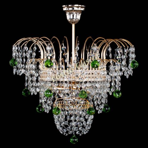 Люстра Агата Венеция №2 - 3 лампы зеленая в Новокузнецке Люстра Агата Венеция №2 - 3 лампы зеленая в Новокузнецке