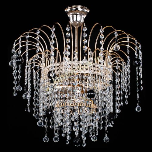 Люстра Агата Венеция №3 черная в Новокузнецке Гусь Хрустальный