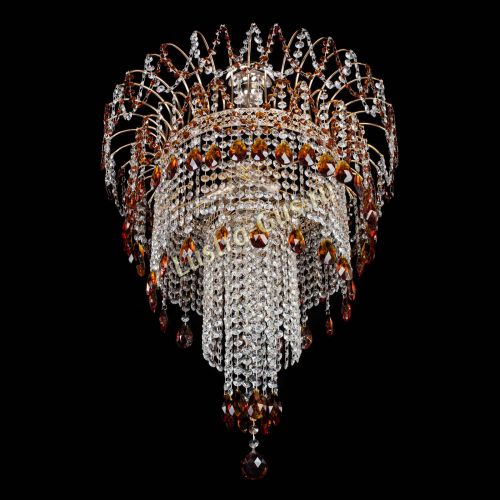 Люстра Агата Венеция №4 длинная Чайная в Новокузнецке Гусь Хрустальный