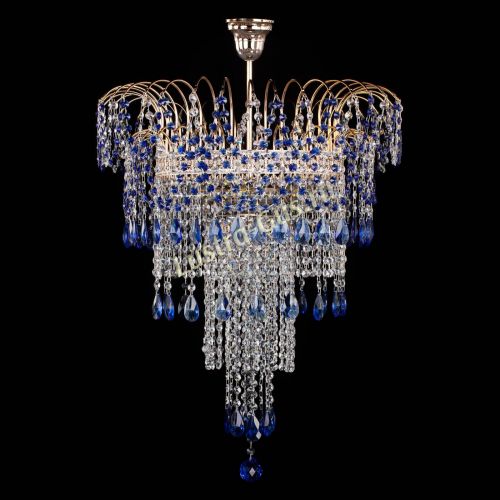 Люстра Агата Венеция №4 длинная Синяя в Новокузнецке Люстра Агата Венеция №4 длинная Синяя в Новокузнецке