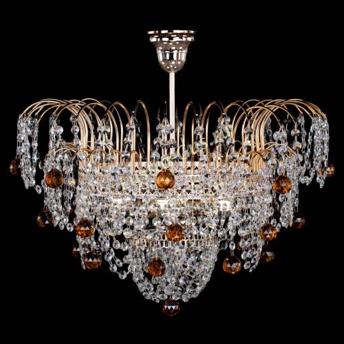 Люстра Агата Венеция №4 шар чайная в Новокузнецке Гусь Хрустальный